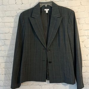 Apt.9 gray plaid jacket
